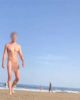 Nudist New Yorker escaping in Gunnison Beach NJ