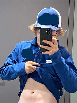 Jackson, Wyoming cruising with a blue collared 21 YO