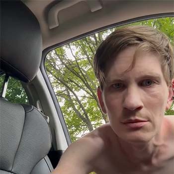 Jerking out next to my car in in Albany, New York