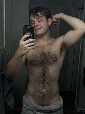 Dowm and fur covered wolf cub in Salem, OR