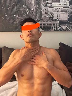 Breath play with a sexy really hung Asian in Oklahoma City