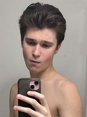 Blessed with great hair but a baby face, Matt, 28 in NYC